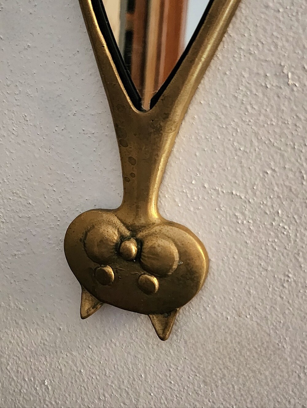 Vintage MCM Cat Wall Mirror - Picture 2 of 8